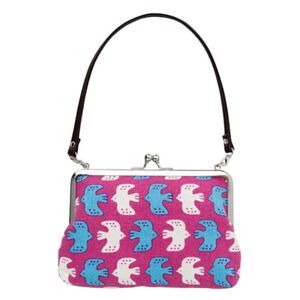 6156 [倭物や Kaya] Eastern European Pring Gamaguchi Strap - Purse